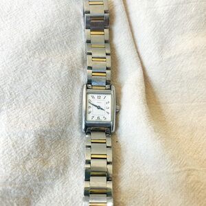 COACH Two Tone  W502B Coach Operation Quartz Watch Square Unisex